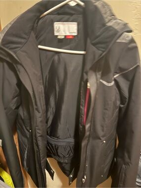 Spyder Black Ski Jacket with Gray Accents
